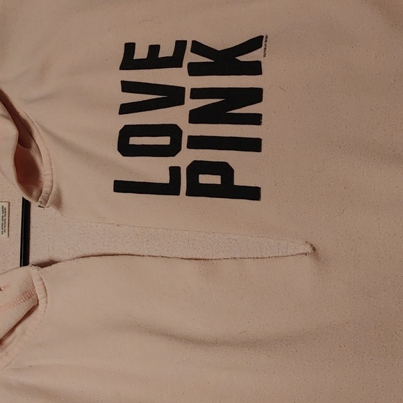 Pink deep V neck sweatshirt - Picture 3 of 7